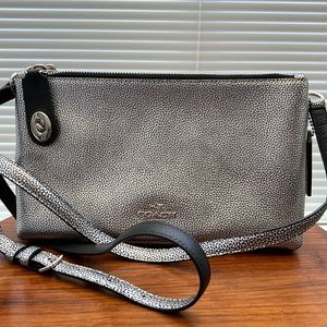 Coach Crossbody Silver and Black NWOT